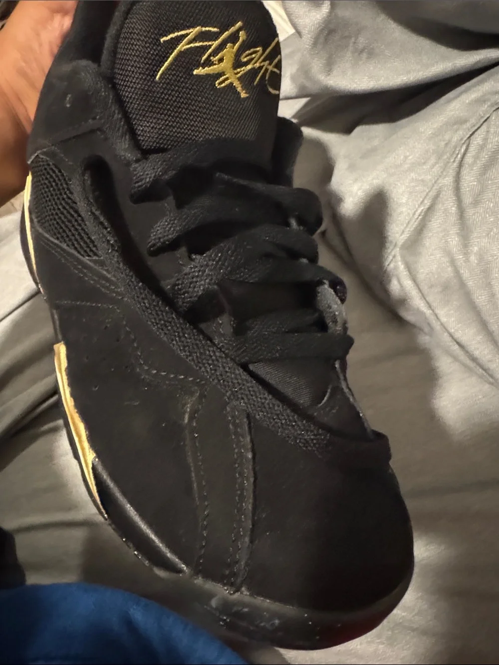 Nike Black and Gold Men's Sneakers
